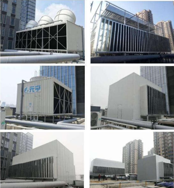 山东济宁永基城商业中心裙楼冷却塔 降噪工程